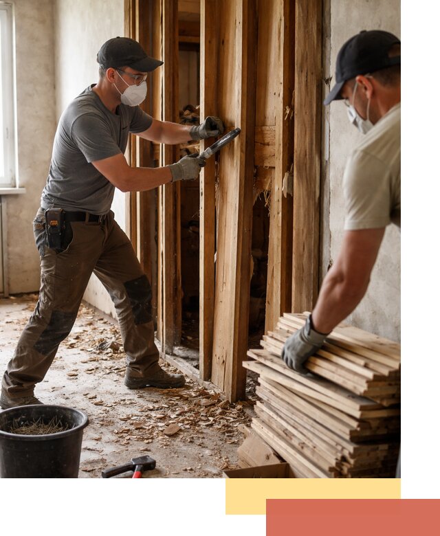 Демонтаж деревянных перегородок в Тутаеве быстро и аккуратно