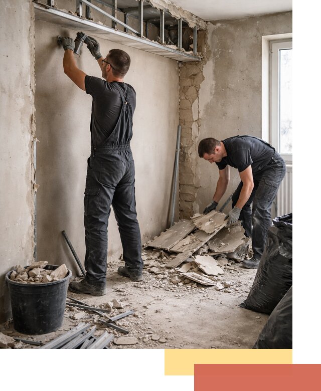 Демонтаж короба из гипсокартона в Тутаеве быстро и аккуратно