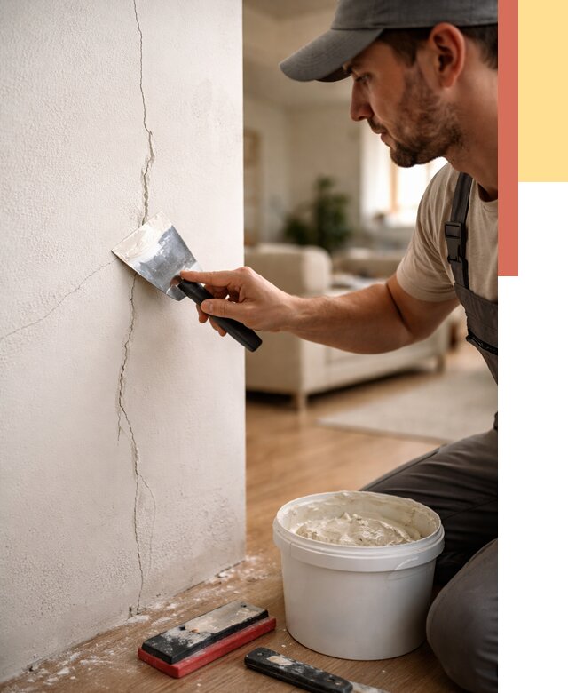 Заделка трещин и сколов в Тутаеве от 2569 руб. — быстро и недорого | ОТДЕЛОЧНИК-Ттв