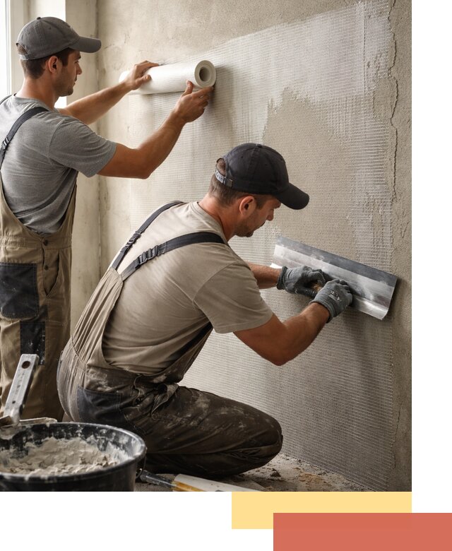 Армирование стен стеклосеткой в Тутаеве для прочной отделки