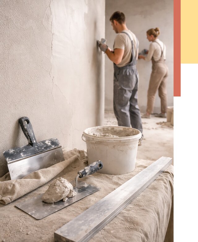 Штукатурка стен гипсовая в Тутаеве от 4718 руб/м2 — быстро и недорого | ОТДЕЛОЧНИК-Ттв