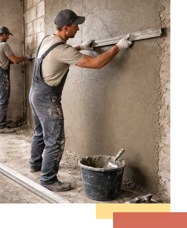 Штукатурка стен цементно-песчаная в Тутаеве профессионально