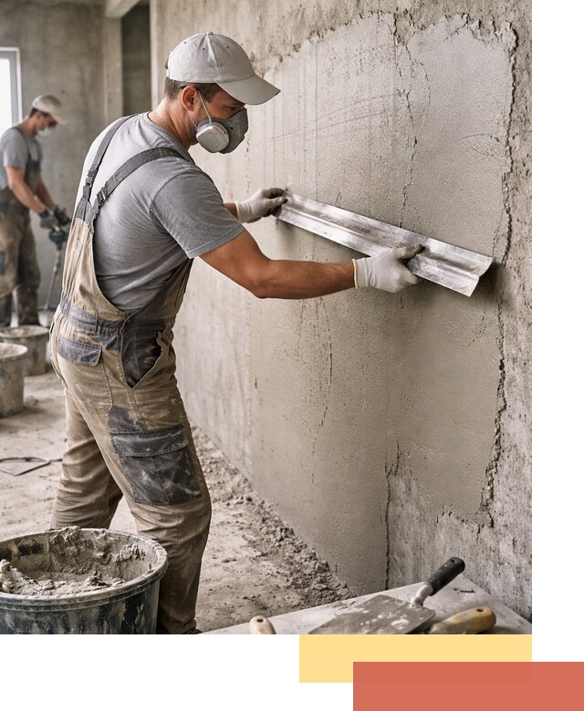 Штукатурка бетонных стен в Тутаеве качественно и долговечно