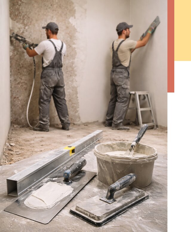 Штукатурка стен под обои в Тутаеве от 4718 руб./м2 — выравнивание под обои | ОТДЕЛОЧНИК-Ттв