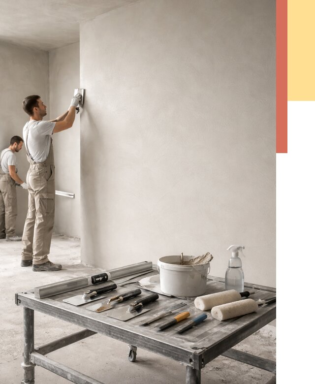 Штукатурка стен под покраску в Тутаеве от 4718 руб./м² — качественно и недорого | ОТДЕЛОЧНИК-Ттв