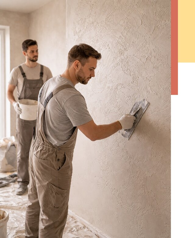 Фактурная штукатурка стен в Тутаеве от 4403 руб./м² — заказать под ключ | ОТДЕЛОЧНИК-Ттв