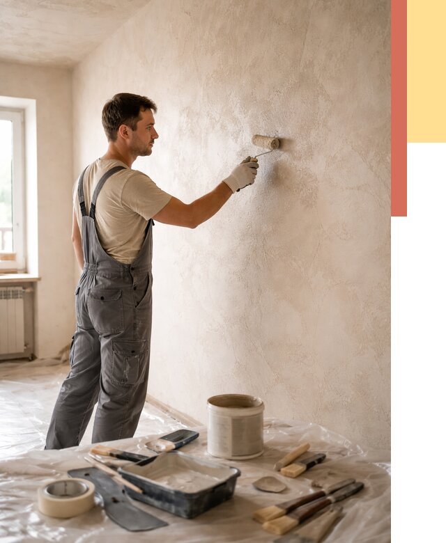 Нанесение лессирующей краски по декоративке в Тутаеве от 1835 руб. | ОТДЕЛОЧНИК-Ттв