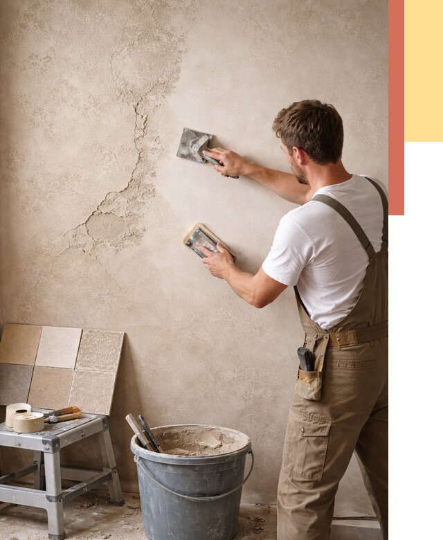 Ремонт декоративной штукатурки в Тутаеве от 4718 руб. под ключ | ОТДЕЛОЧНИК-Ттв