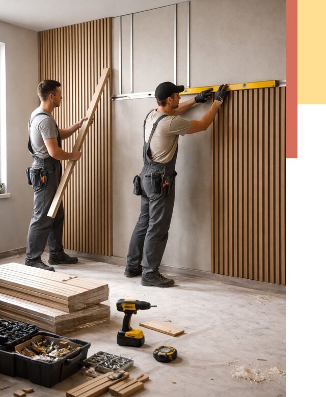 Монтаж реечных панелей на стены в Тутаеве от 1258 руб. — быстро и недорого | ОТДЕЛОЧНИК-Ттв