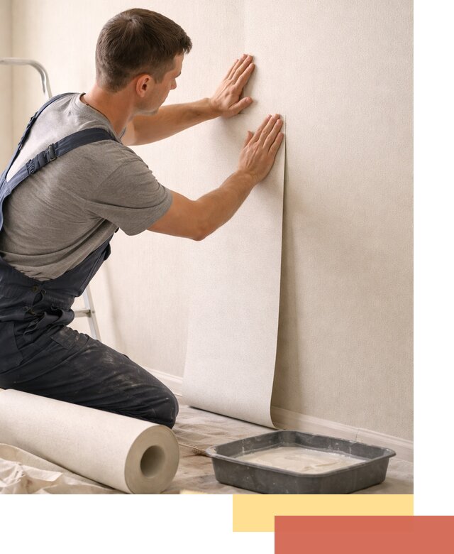 Поклейка флизелиновых обоев в Тутаеве качественно и быстро