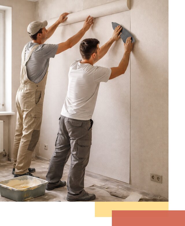 Поклейка виниловых обоев в Тутаеве профессионально и качественно