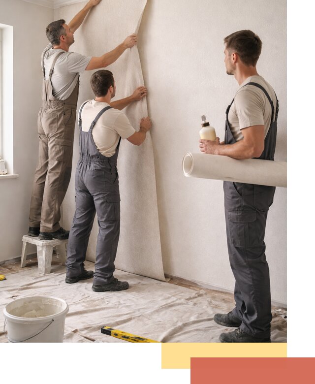 Оклейка стен обоями в Тутаеве — качественно и профессионально