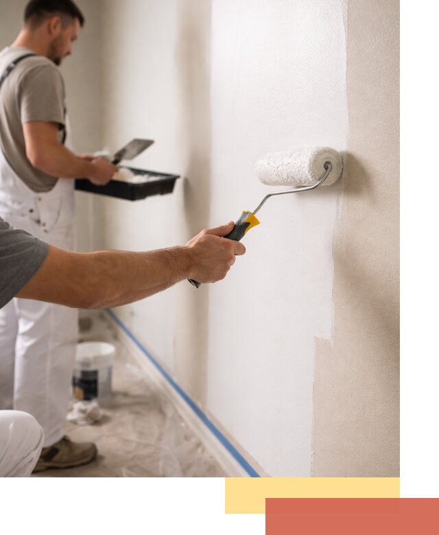 Покраска стен акриловой краской профессионально в Тутаеве