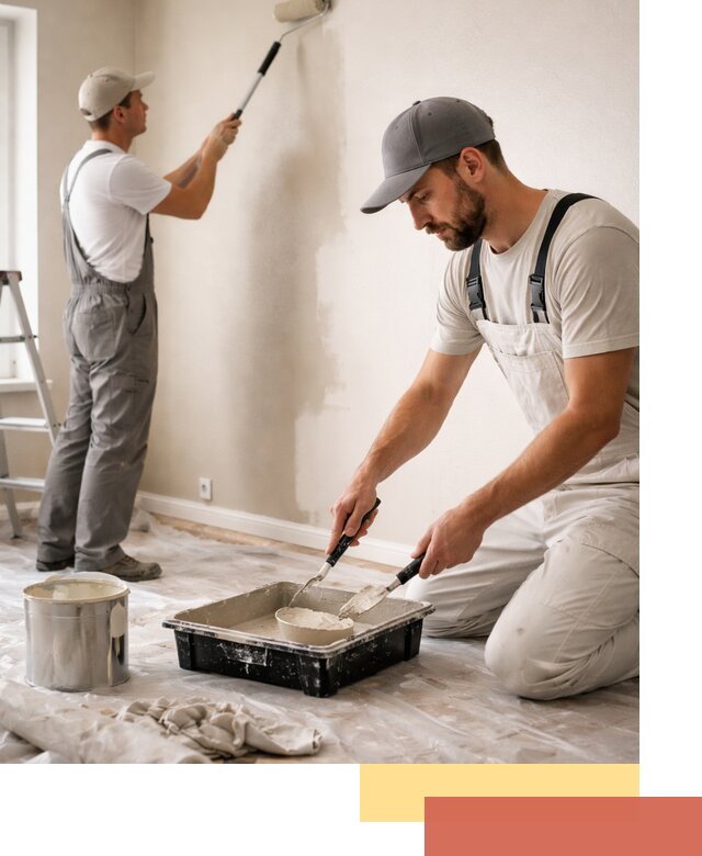 Покраска стен в квартире в Тутаеве — профессионально и аккуратно