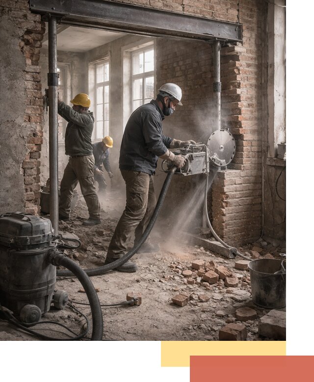 Прорезка проема в стене под дверной или оконный проем в Тутаеве