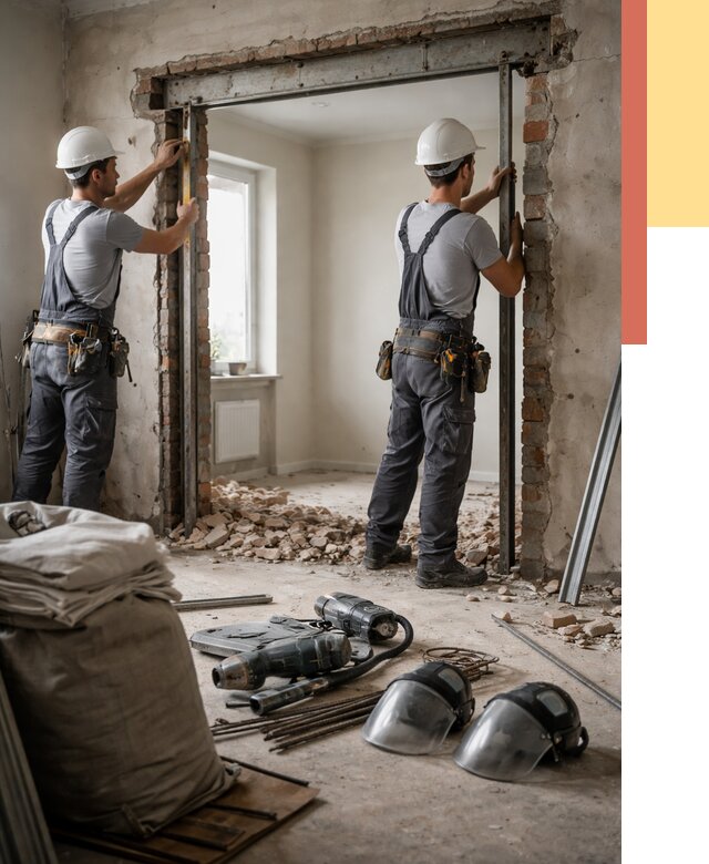 Расширение дверного проема в Тутаеве от 13105 руб. под ключ | ОТДЕЛОЧНИК-Ттв