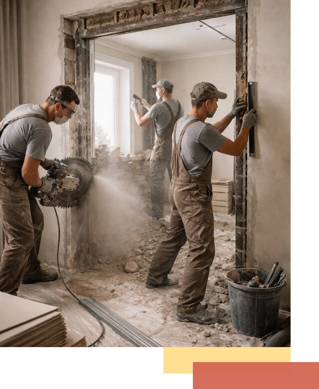 Расширение дверного проема под установку новой двери в Тутаеве