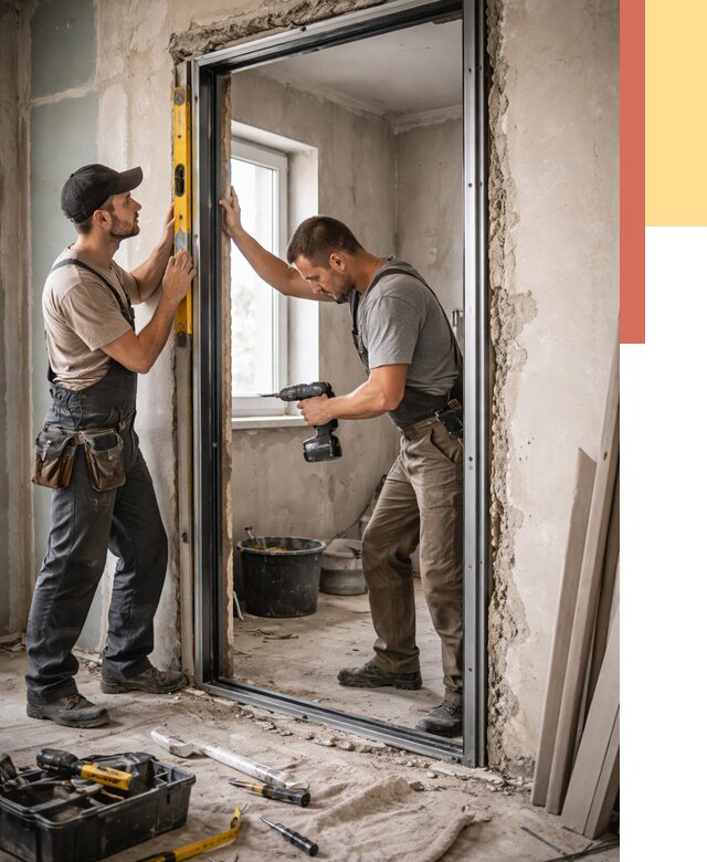 Закладка дверного проема в Тутаеве от 3669 руб. — быстро и недорого | ОТДЕЛОЧНИК-Ттв