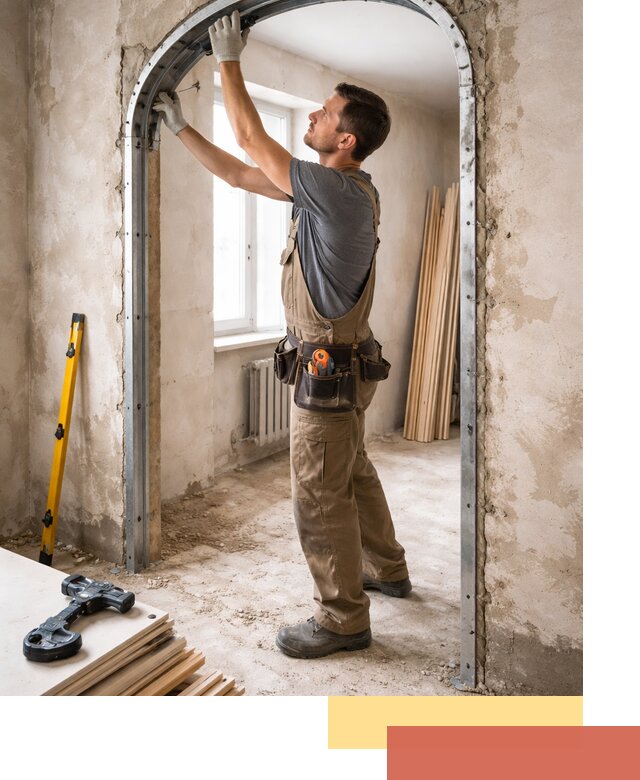 Устройство арочного проема в Тутаеве под ключ