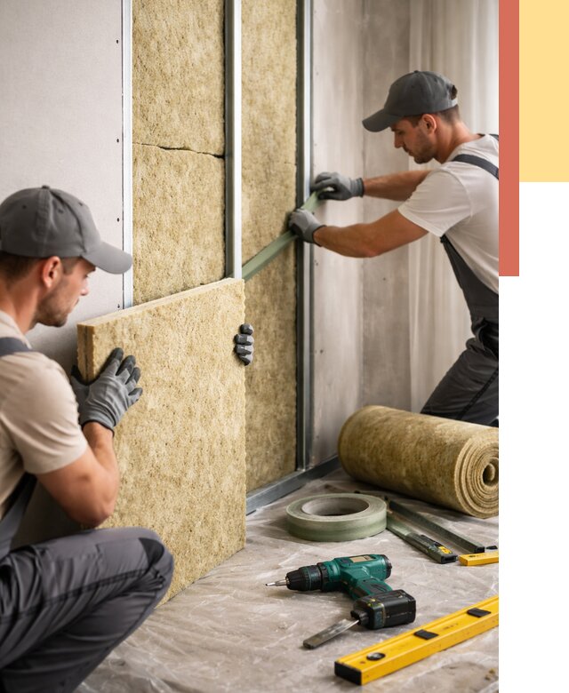 Шумоизоляция стен в Тутаеве под ключ от 1940 руб. | ОТДЕЛОЧНИК-Ттв