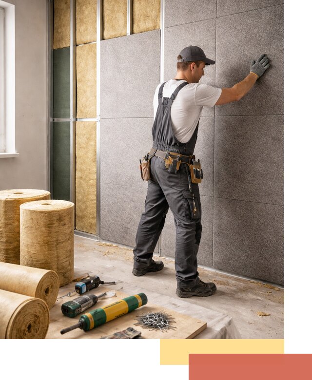 Профессиональная шумоизоляция стен в Тутаеве для квартиры и офиса