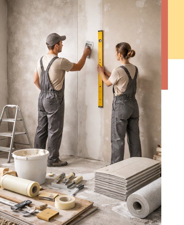 Отделка стен в Тутаеве от 1573 руб/м² — недорого, быстро, под ключ | ОТДЕЛОЧНИК-Ттв