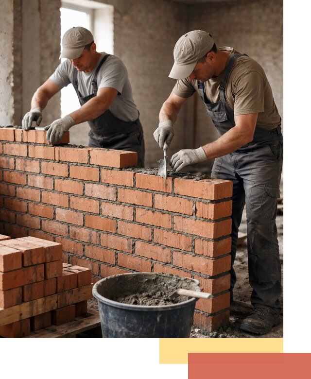 Кладка кирпичных перегородок под ключ в Тутаеве