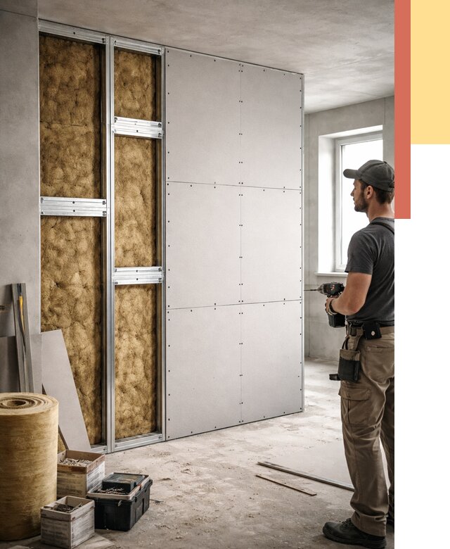 Усиленная перегородка под навеску в Тутаеве от 13420 руб. — монтаж под ключ | ОТДЕЛОЧНИК-Ттв