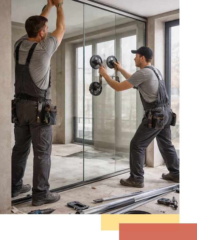 Цельностеклянные перегородки под ключ в Тутаеве