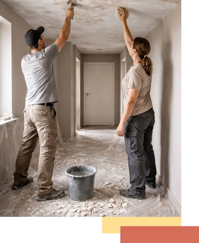 Удаление побелки с потолка в Тутаеве — быстро и аккуратно