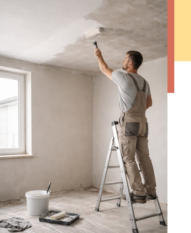 Грунтовка потолка в Тутаеве от 2621 руб. — быстро и недорого | ОТДЕЛОЧНИК-Ттв