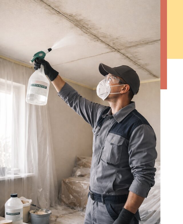 Антисептическая обработка потолка в Тутаеве от 2621 руб. | ОТДЕЛОЧНИК-Ттв