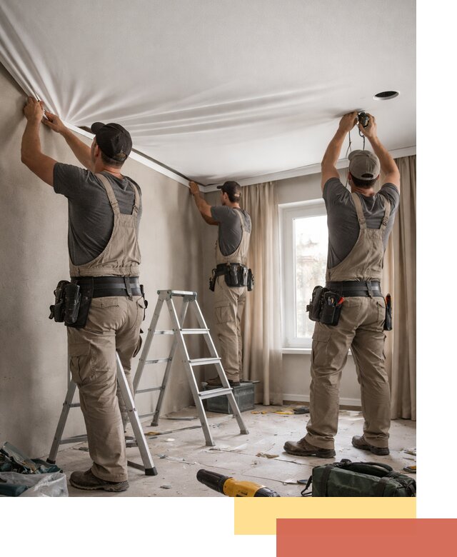 Монтаж матового натяжного потолка в Тутаеве качественно и быстро