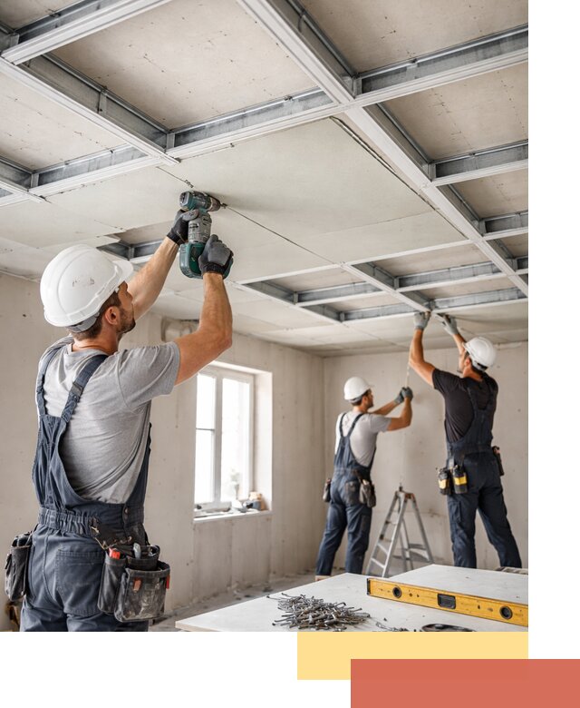 Кессонный потолок из гипсокартона под ключ в Тутаеве