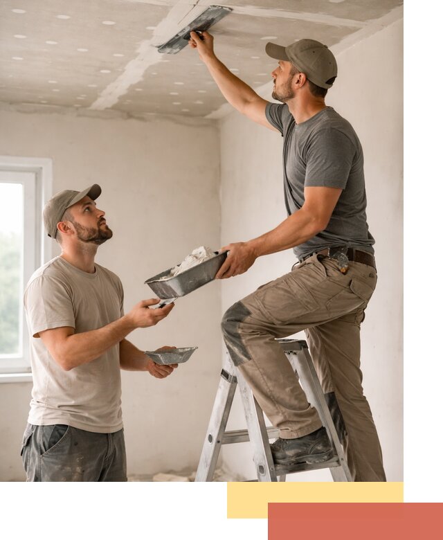 Шпаклевка потолка из гипсокартона в Тутаеве качественно и быстро