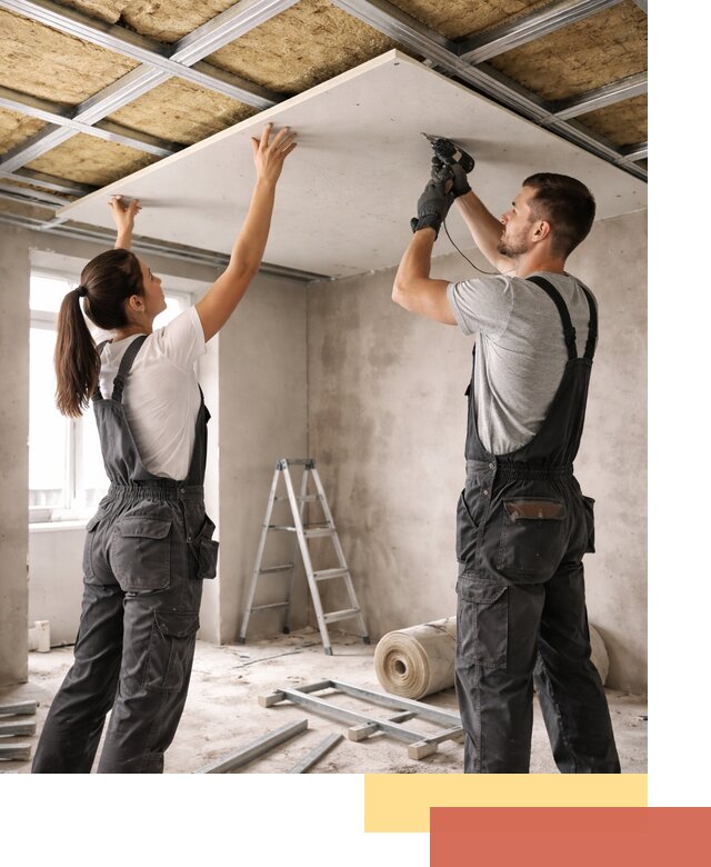 Звукоизоляция потолка из ГКЛ в Тутаеве профессионально и надежно