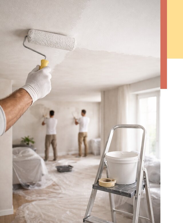 Покраска потолка акриловой краской в Тутаеве от 2621 руб. | ОТДЕЛОЧНИК-Ттв