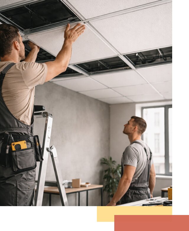 Монтаж потолочной плитки в Тутаеве качественно и в срок