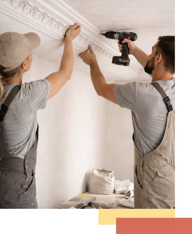 Профессиональный монтаж лепнины на потолок в Тутаеве