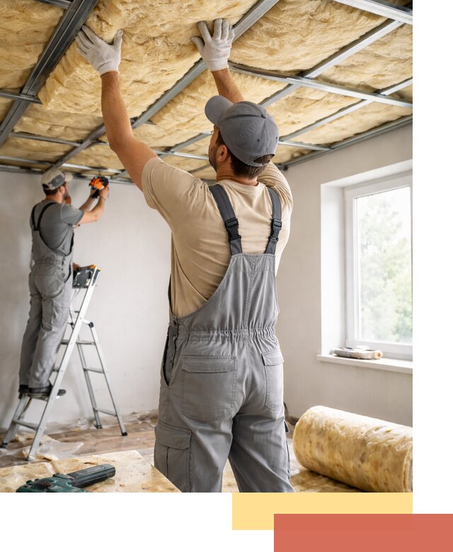 Утепление потолка под ключ в Тутаеве качественно и быстро