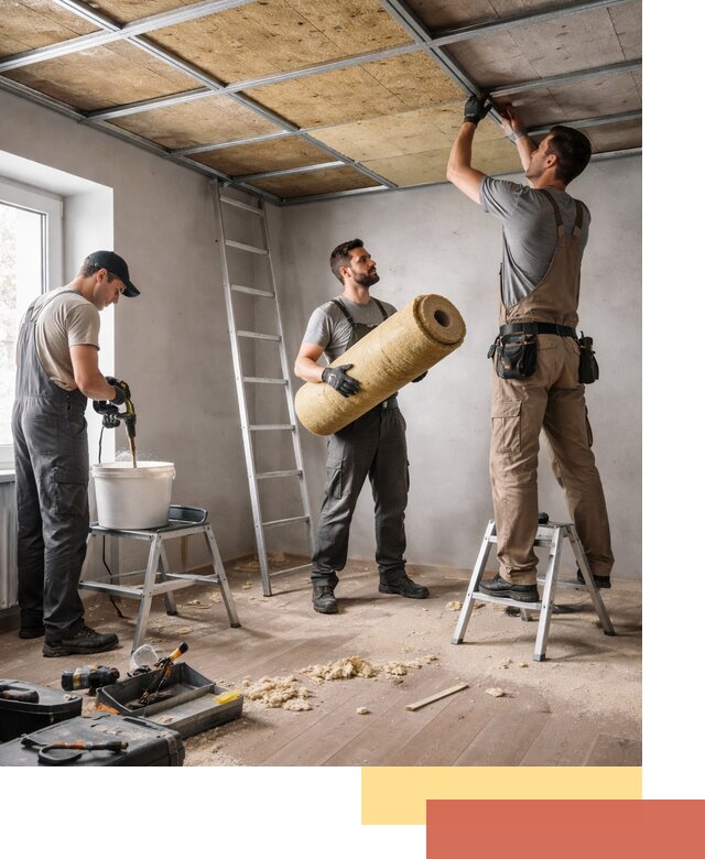 Шумоизоляция потолка в Тутаеве: профессиональный монтаж и отделка