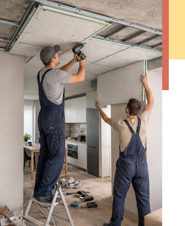 Шумоизоляция потолка панелями зипс в Тутаеве от 1940 руб. под ключ | ОТДЕЛОЧНИК-Ттв